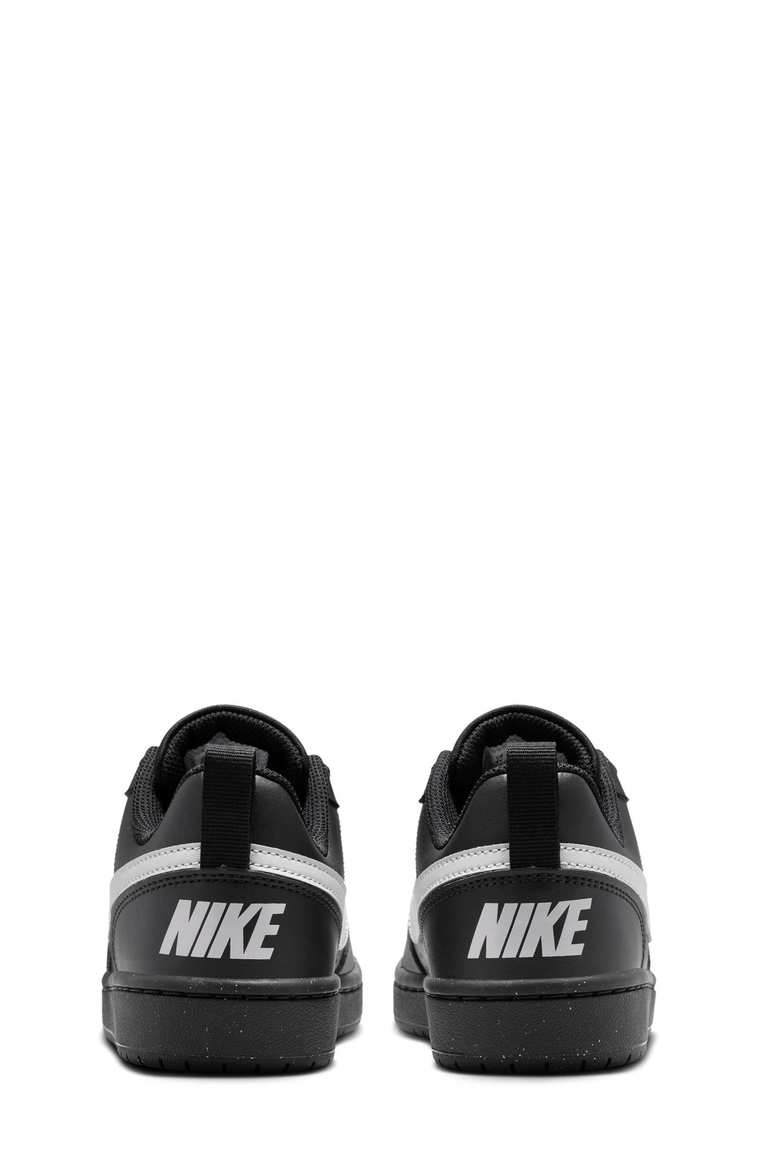 Nike Kids' Court Borough Low Top Sneaker, Alternate, color, Black/Gray Fog