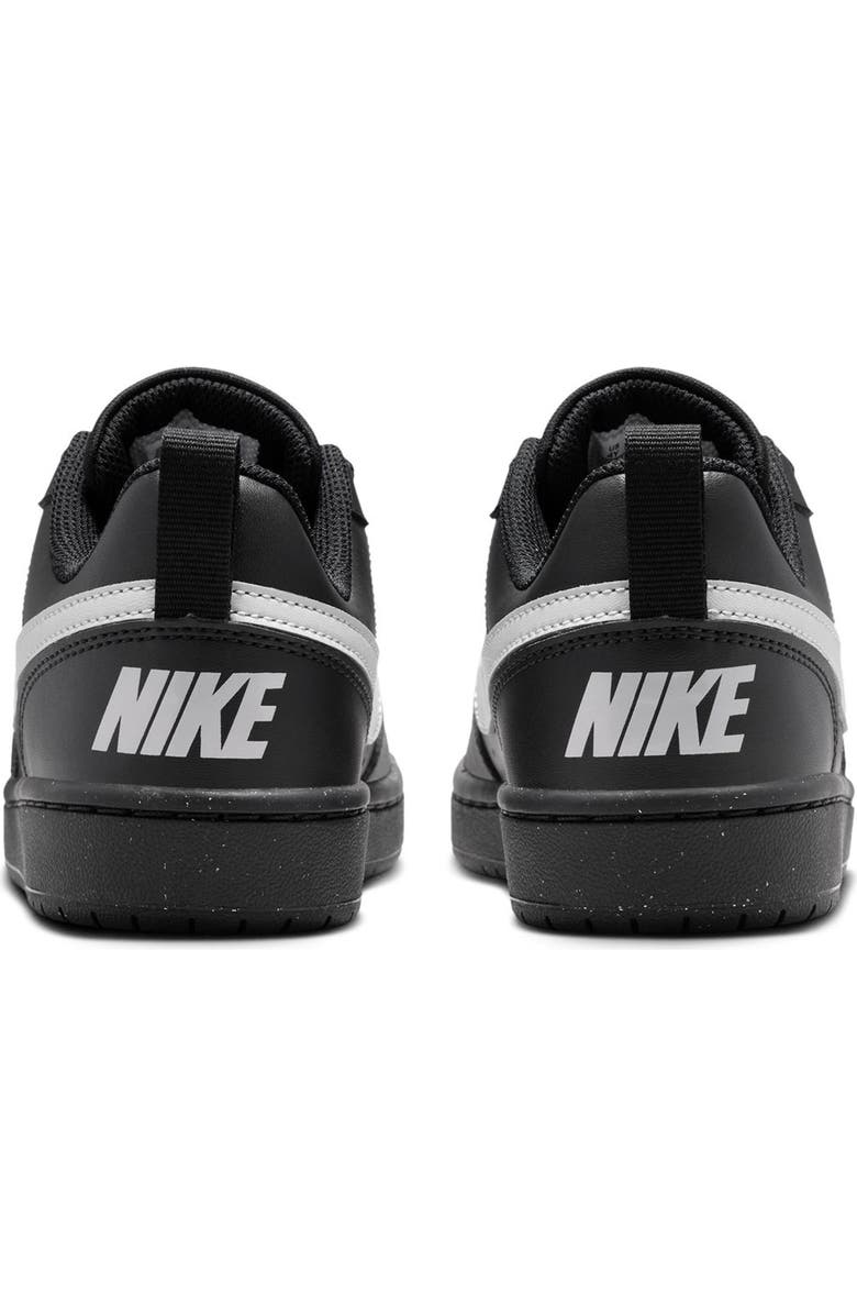 Nike Kids' Court Borough Low Top Sneaker, Alternate, color, Black/Gray Fog