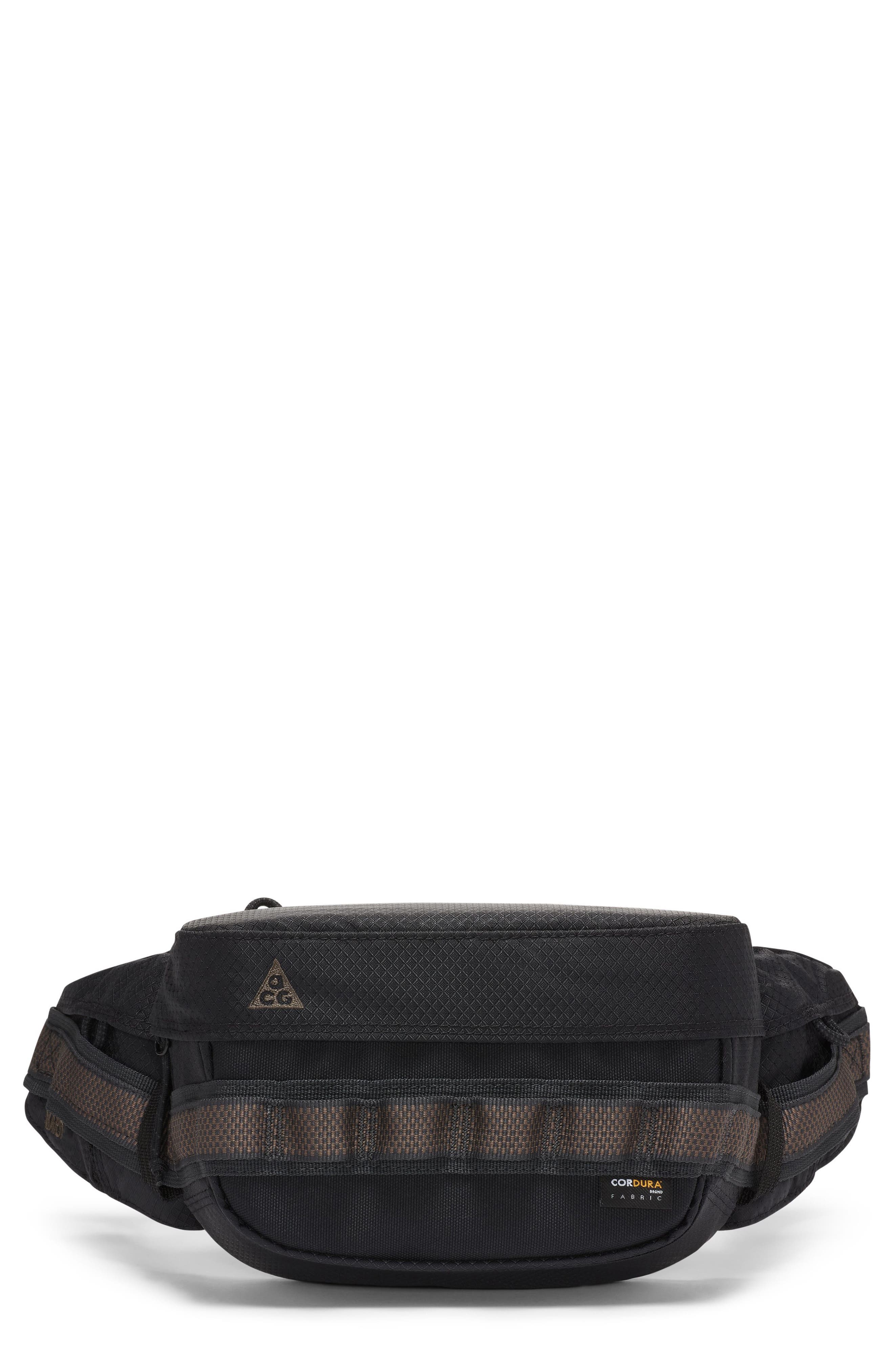 ACG Karst Belt Bag, Main, color, BLACK/ DARK SMOKE GREY