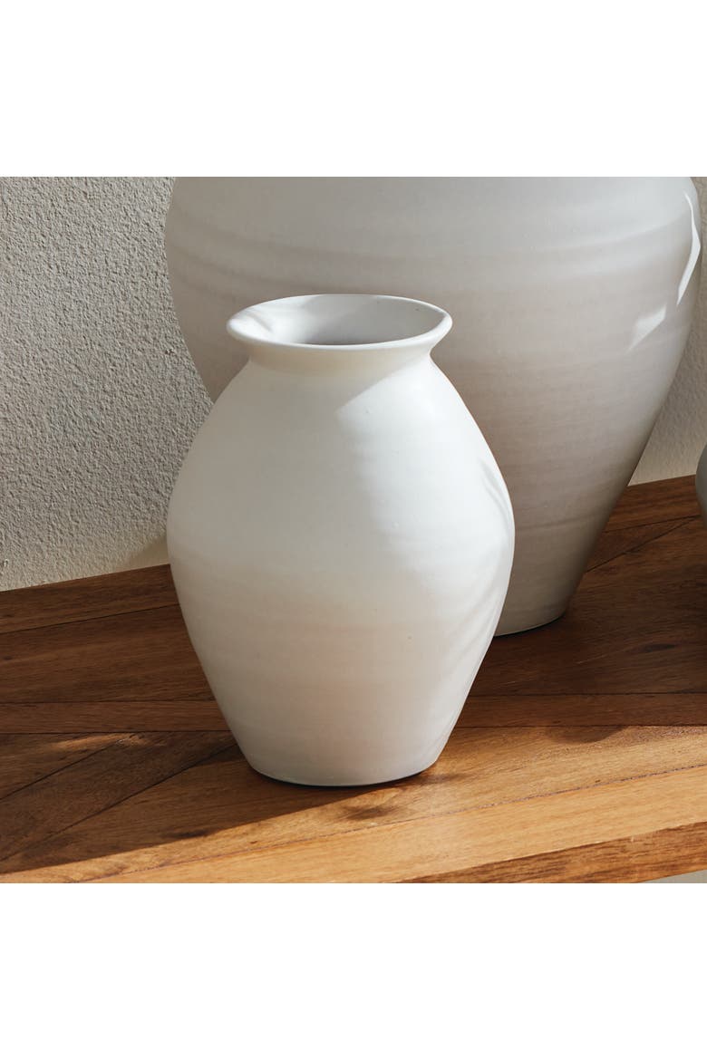 Mirela Vase, Alternate, color, White