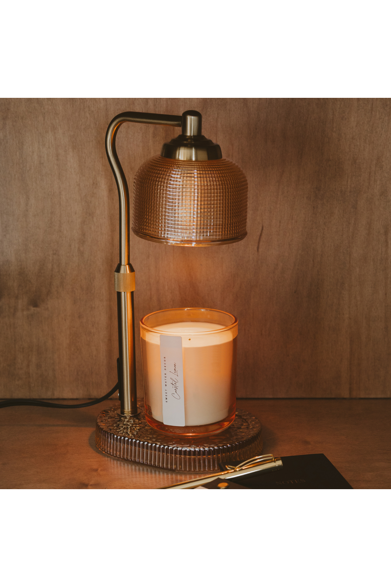 Candle Warmer Lamp with Timer, Alternate, color, Glass Base