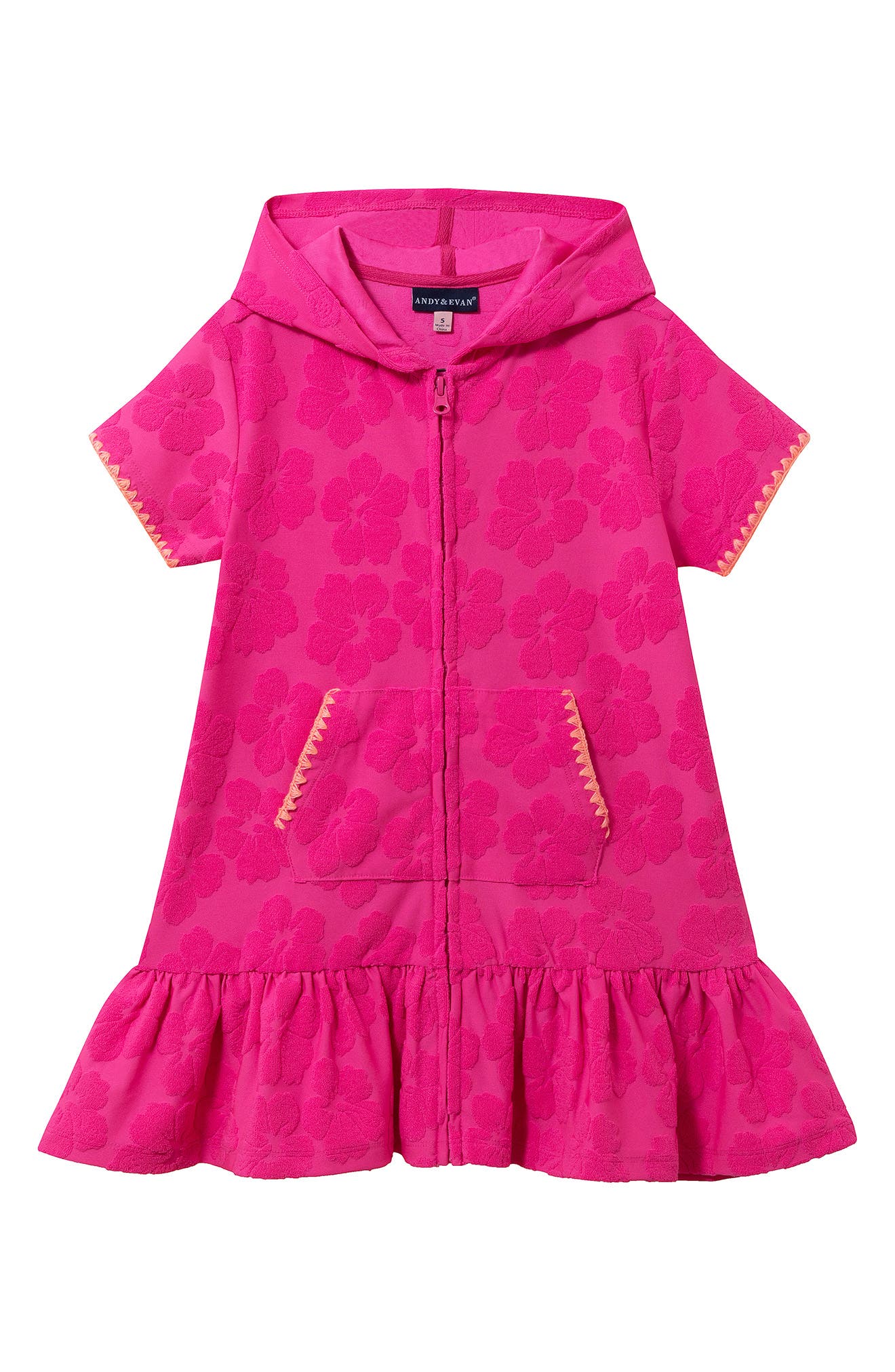 Andy & Evan Kids' Hooded Cover-Up Dress