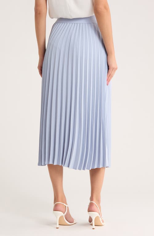 Nordstrom Pleated Midi Skirt In Blue