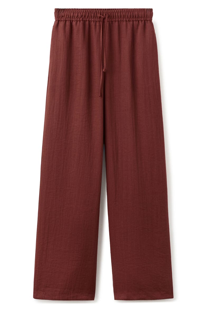 High Waist Palazzo Pants, Alternate, color, RED