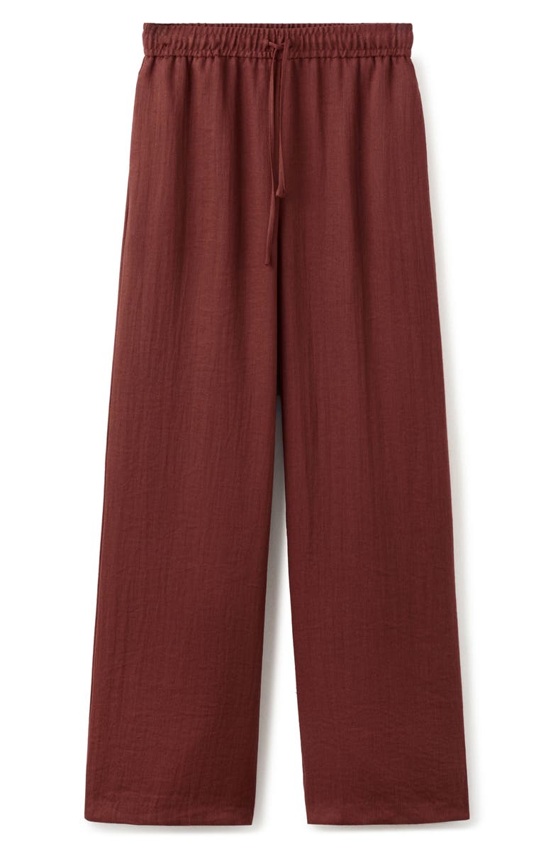 MANGO High Waist Palazzo Pants, Alternate, color, Red