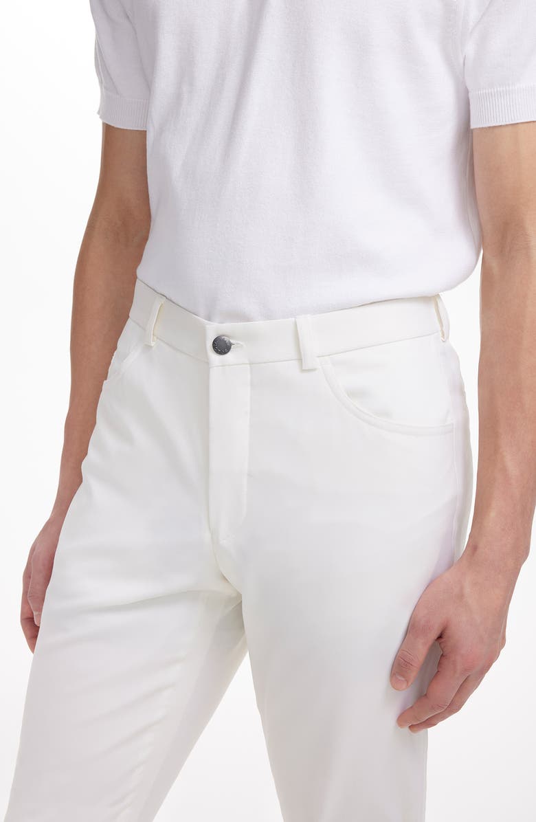 Jack Victor Sage 5-Pocket Wool Pants, Alternate, color, Cream