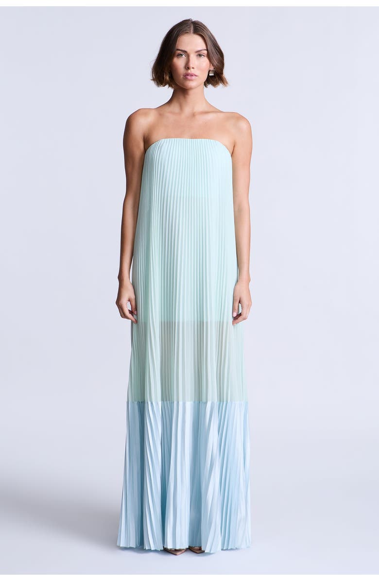 BCBG Maxazria Nora Gown, Main, color, Aqua