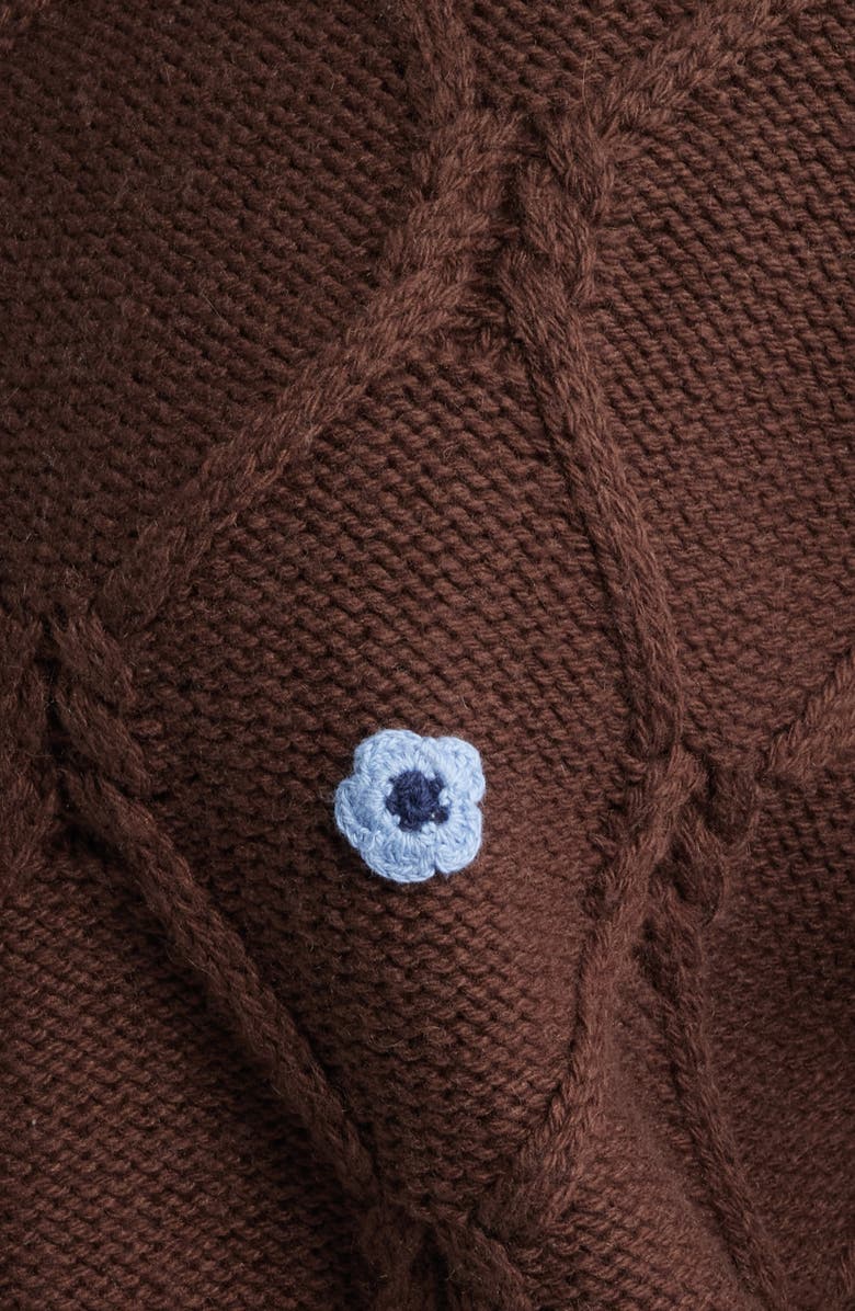 Rails Laurie Floral Stitch Cardigan, Alternate, color, Walnut Daisy