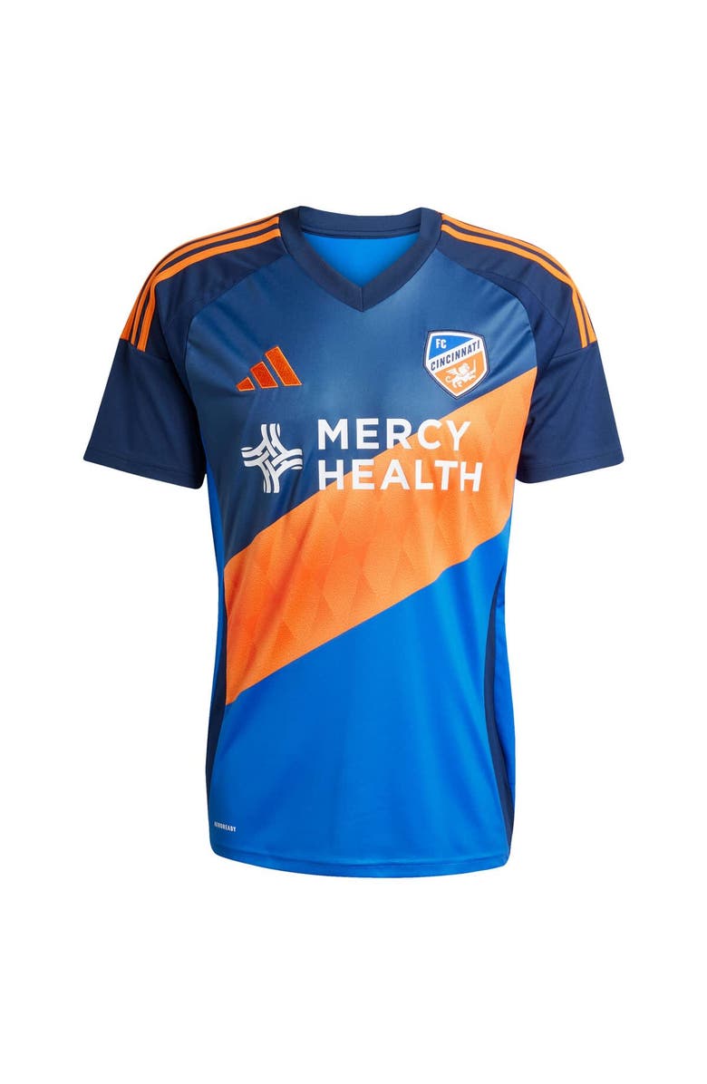 adidas Men's adidas Luca Orellano Blue FC Cincinnati 2025 Orange and Blue Legacy Kit Replica Player Jersey, Alternate, color, 