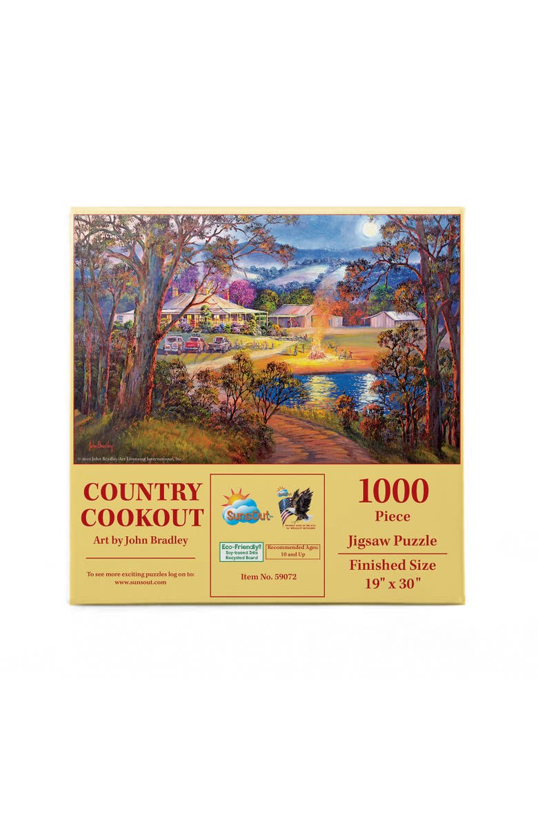 Sunsout Country Cookout 1000 piece Jigsaw Puzzle for Adults, Alternate, color, Multicolor