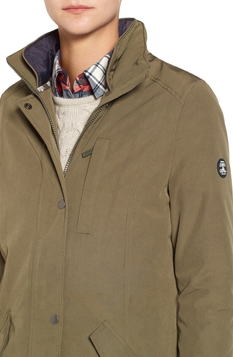 Barbour Epler Faux Fur Trim Waterproof Parka, Alternate, color,