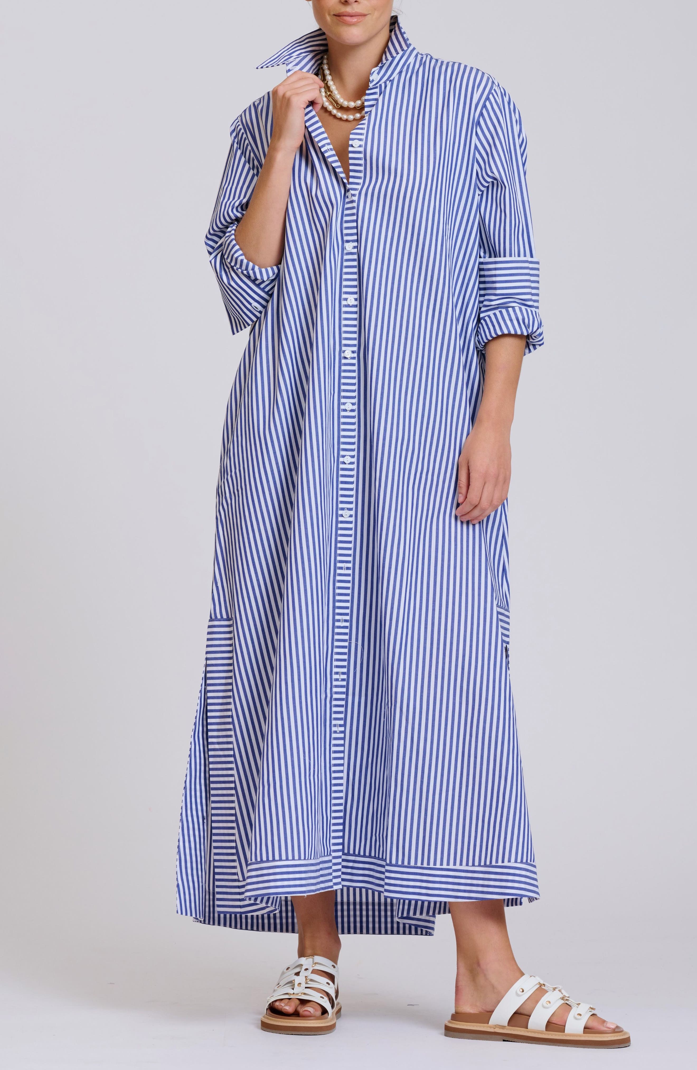 selected MID BLUE STRIPE