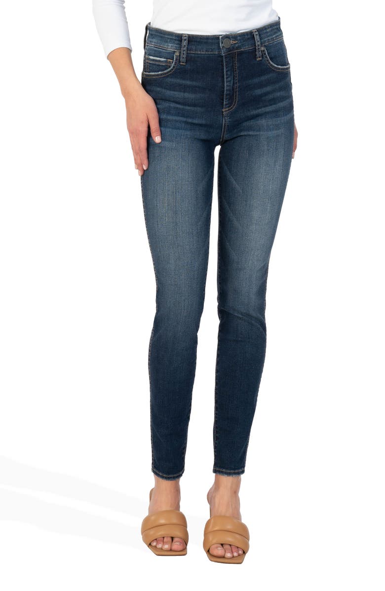 KUT from the Kloth Mia Fab Ab High Waist Toothpick Skinny Jeans, Main, color, 