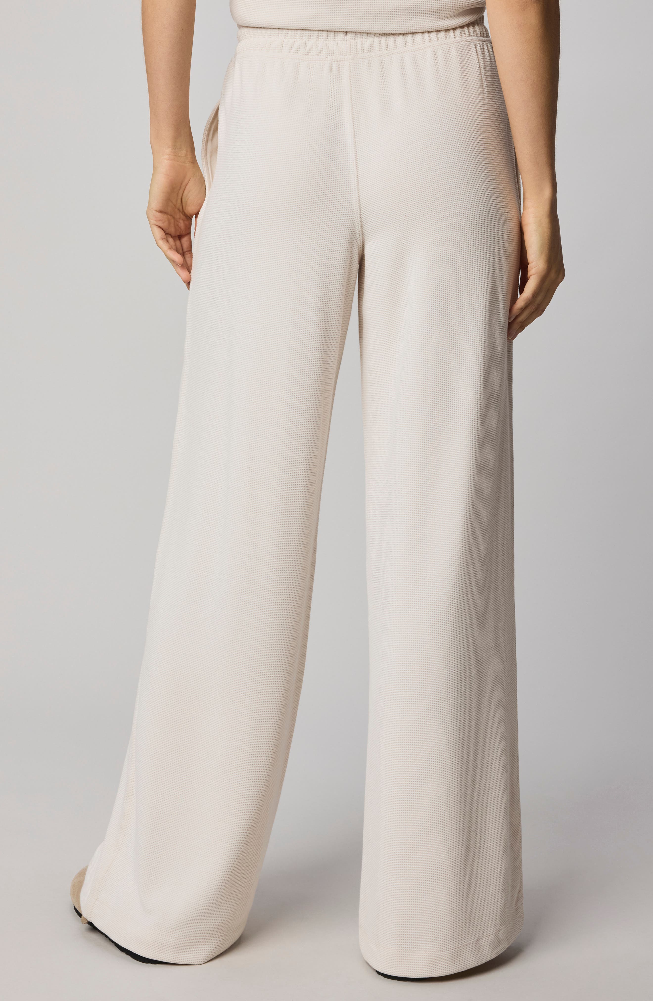 Waffle Knit Wide Leg Pants - image 2