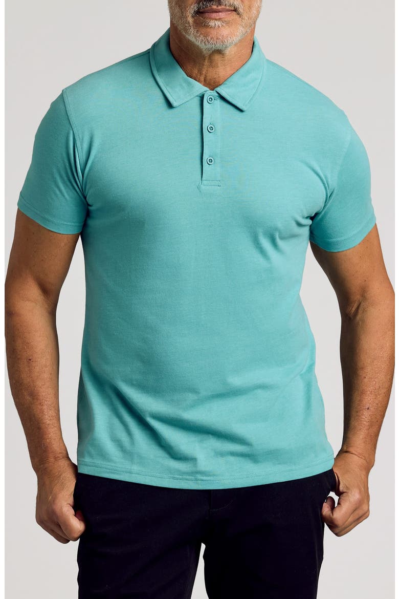 Polo, Main, color, DARK HEATHER OCEAN