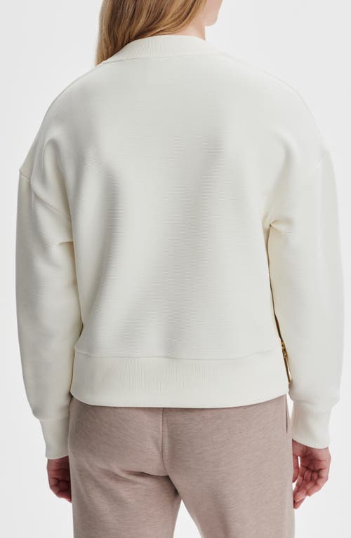 Varley Addelyn Ottoman Rib Sweatshirt In White