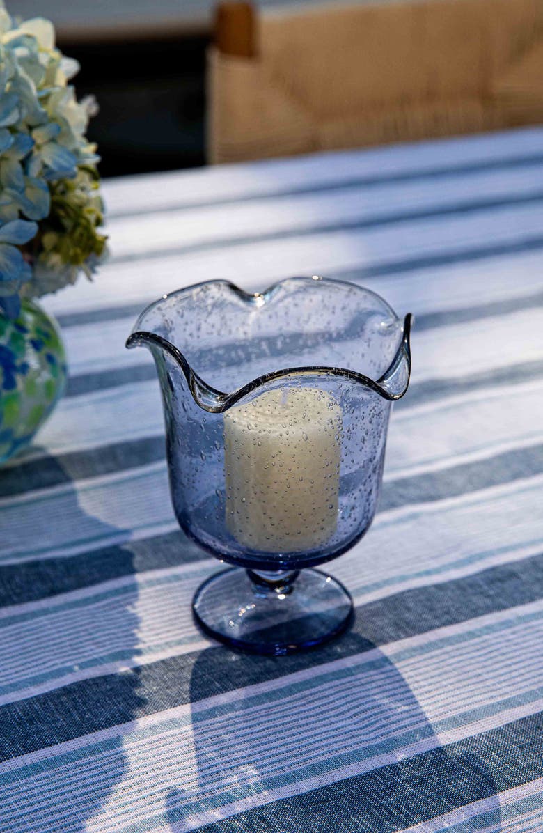 Juliska Provence Hurricane Vase, Alternate, color, Chambray