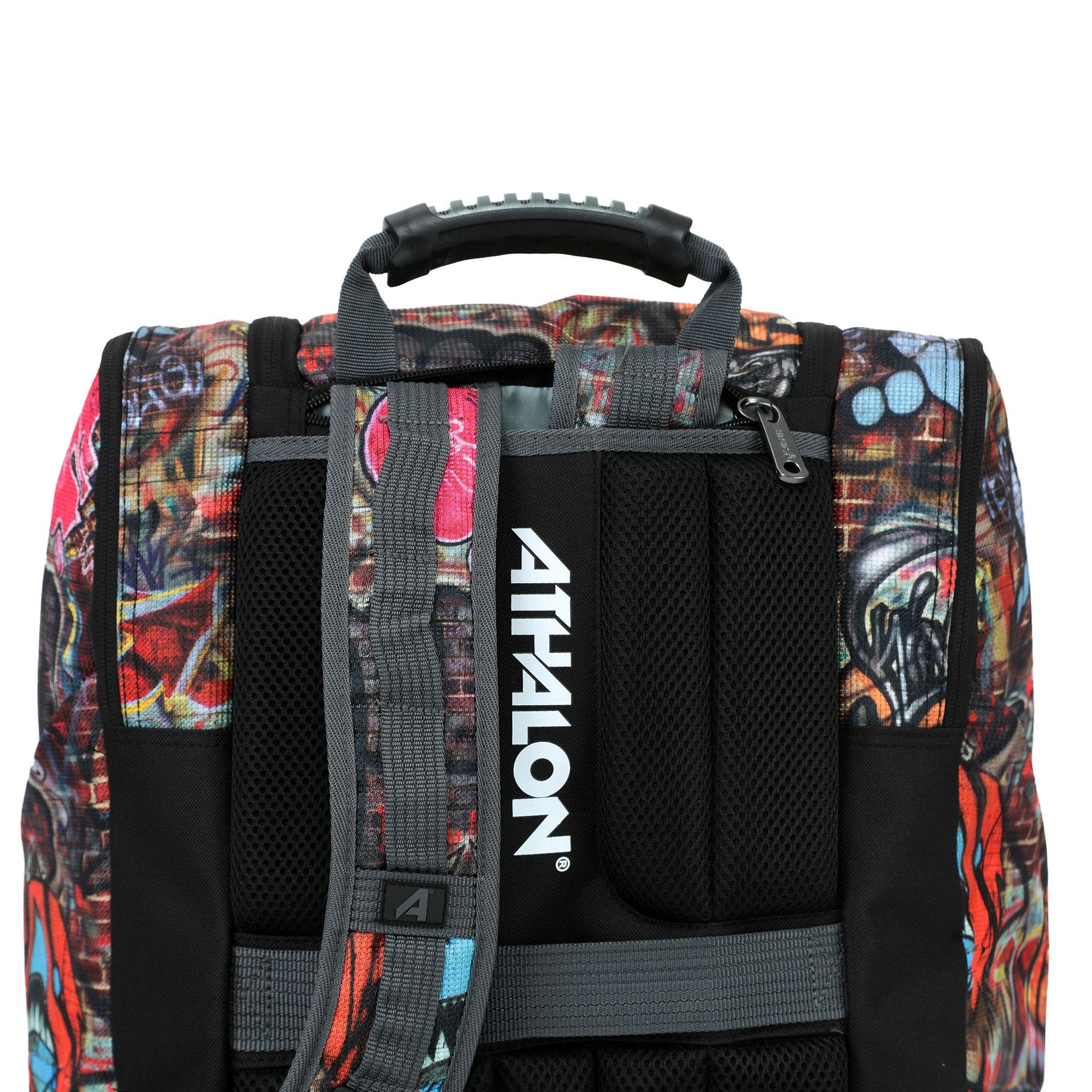 Everything Ski Boot Bag Gear Pack with Ventilated Boot Compartments, Alternate, color, Graffiti