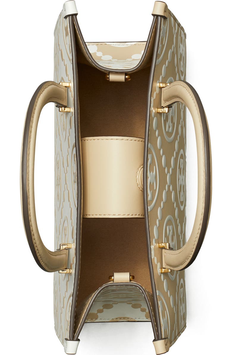 Tory Burch T Monogram Contrast Embossed Tote, Alternate, color, Beige