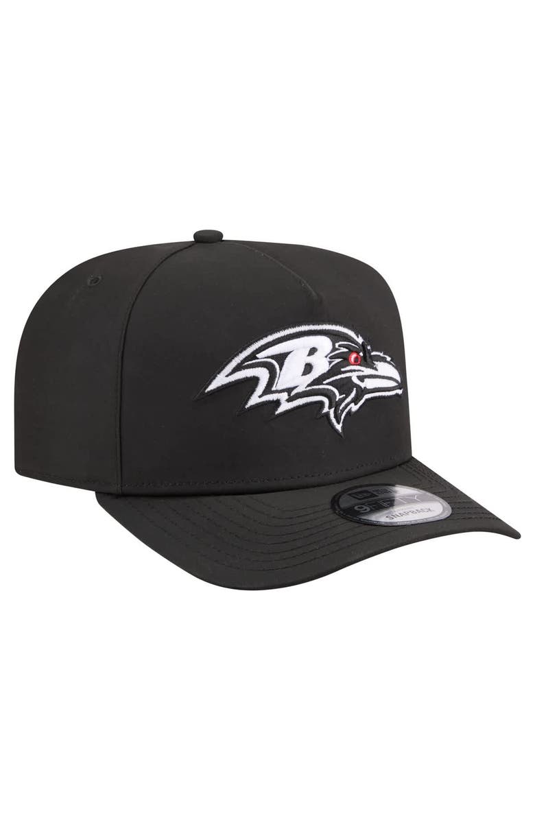 New Era Men's New Era  Black Baltimore Ravens Gore-Tex A-Frame 9FIFTY Adjustable Hat, Alternate, color, Black
