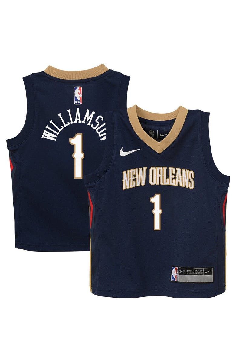 Nike Infant Nike Zion Williamson Navy New Orleans Pelicans Swingman Player Jersey - Icon Edition, Main, color, Navy