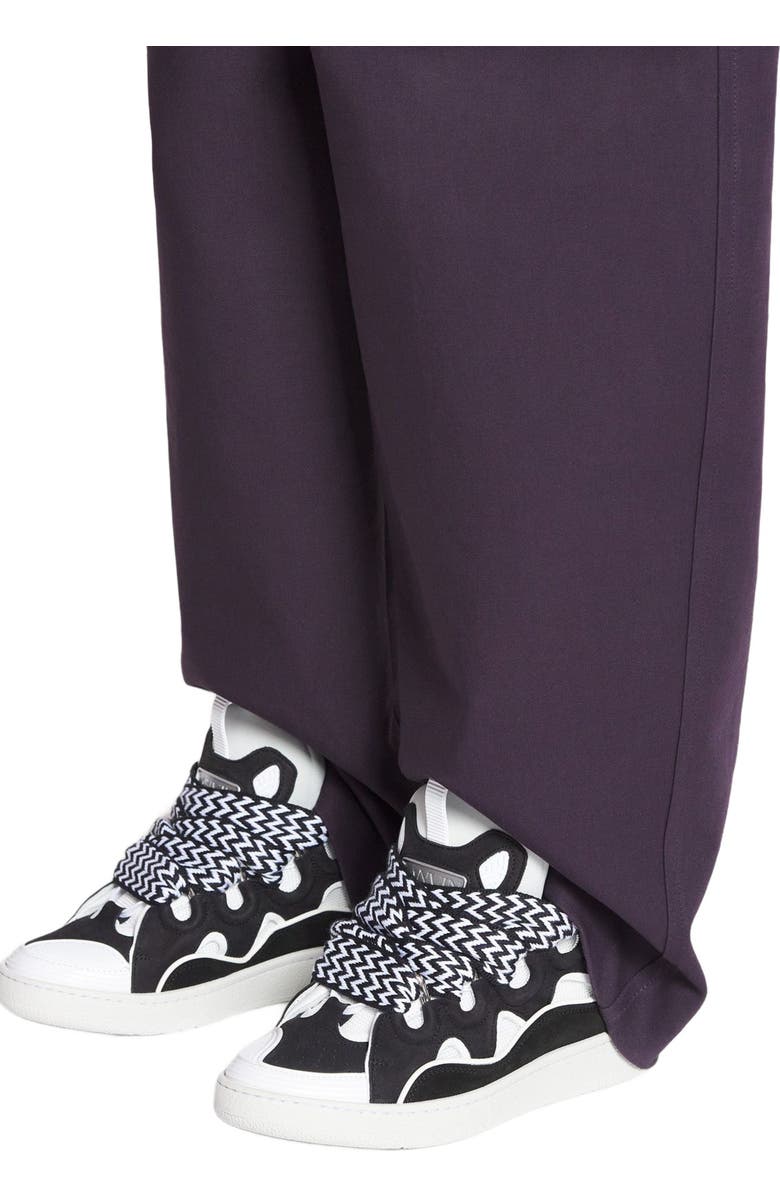 Lanvin LEATHER CURB SNEAKERS, Alternate, color,