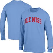 Champion Men's Champion  Light Blue Ole Miss Rebels Basic Arch Long Sleeve T-Shirt