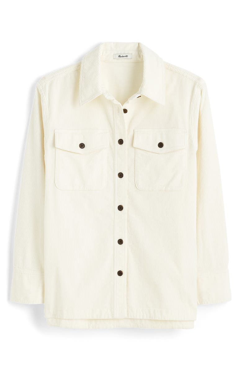 Madewell Corduroy Relaxed Shirt Jacket, Main, color, 