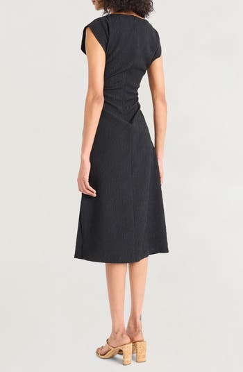 Textured Midi Dress