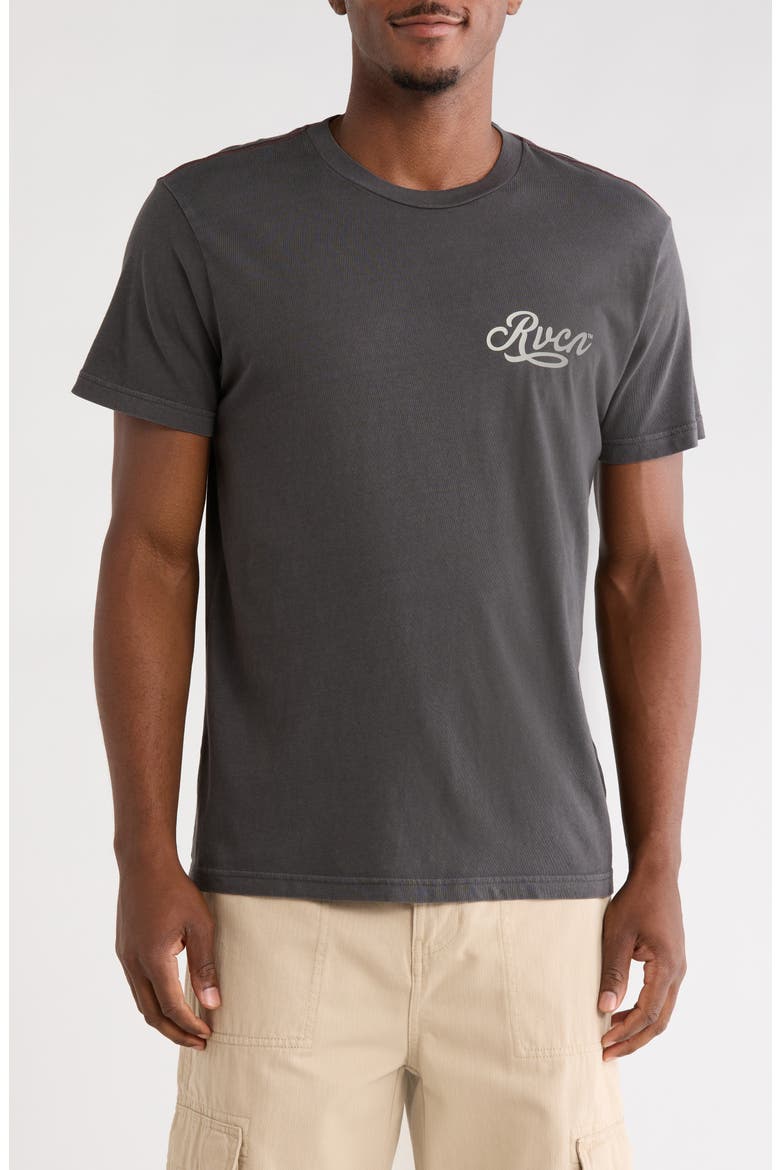 Emscript Cotton Graphic T-Shirt, Main, color, PIRATE BLACK