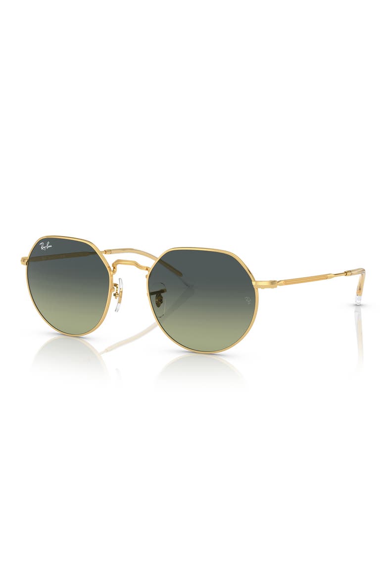 Jack 53mm Round Sunglasses, Alternate, color, GOLD FLASH