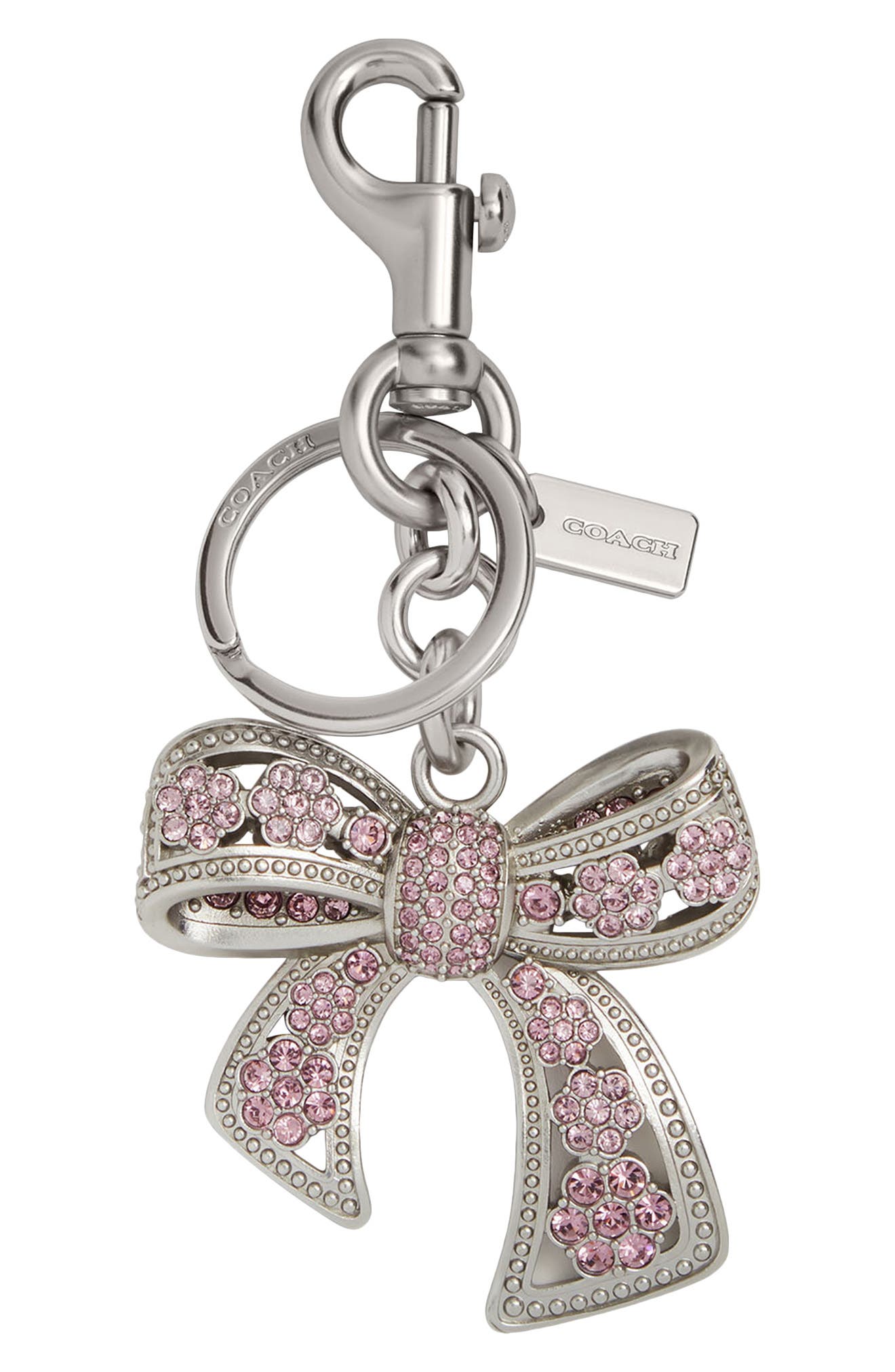 COACH Bow Bag Charm, Main, color, Lh/Purple