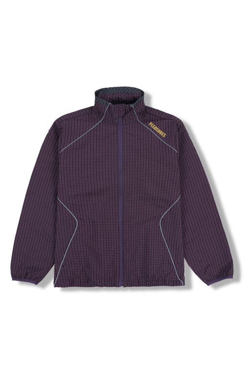 Pleasures Neutron Track Jacket In Eggplant