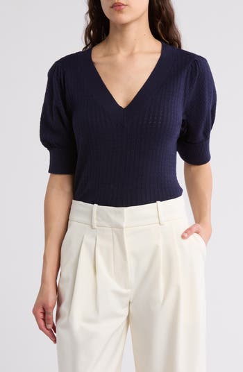 Pointelle Stitch Sweater