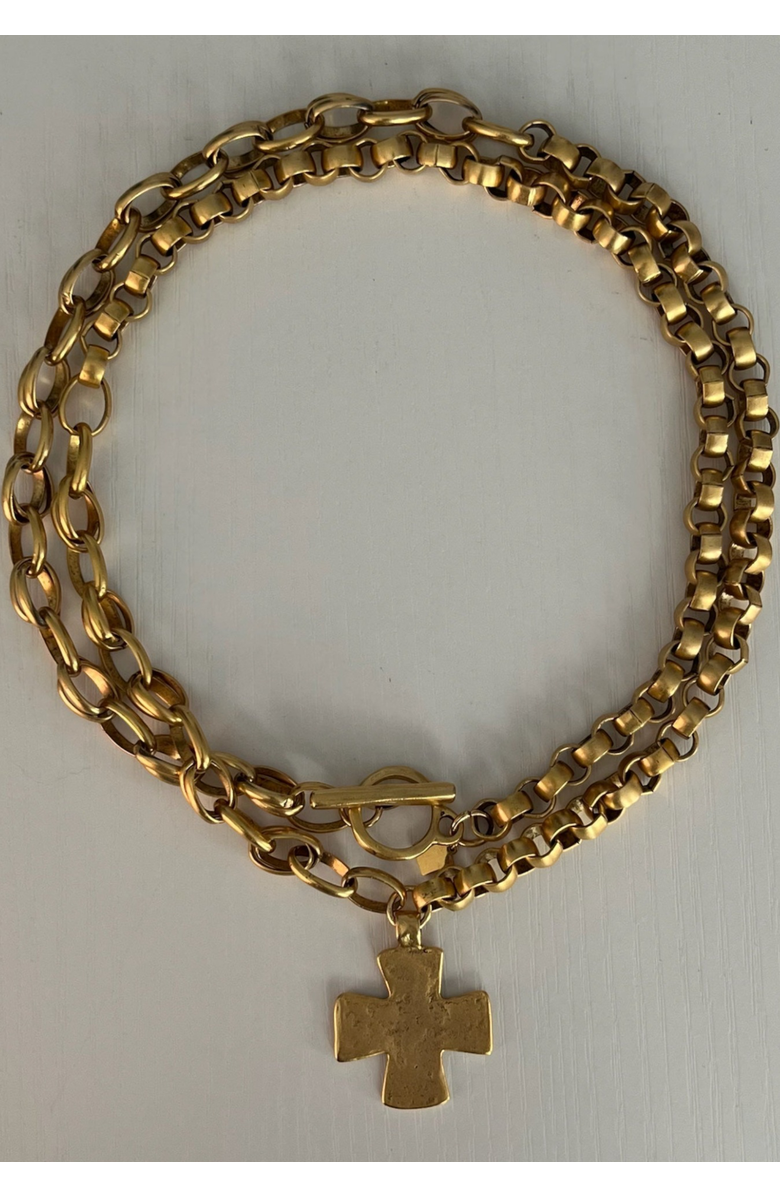 sccollection Madonna Necklace, Alternate, color, Gold