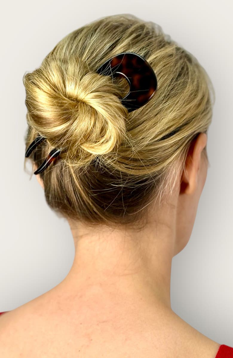 Ficcare Jada Large Chignon Stick, Alternate, color, Black