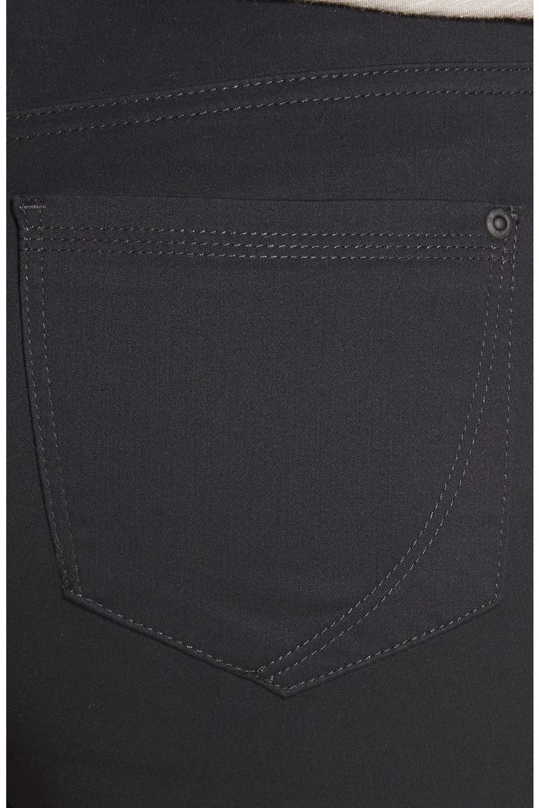 'Samantha' Stretch Slim Straight Leg Jeans, Alternate, color, BLACK