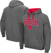 COLOSSEUM Men's Colosseum Charcoal Nebraska Huskers Big & Tall Arch & Logo 2.0 Pullover Hoodie