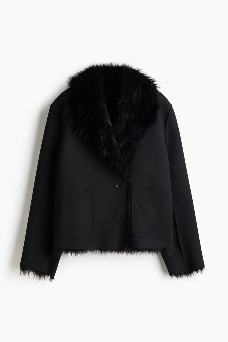 Double-faced Jacket, Alternate, color, Black