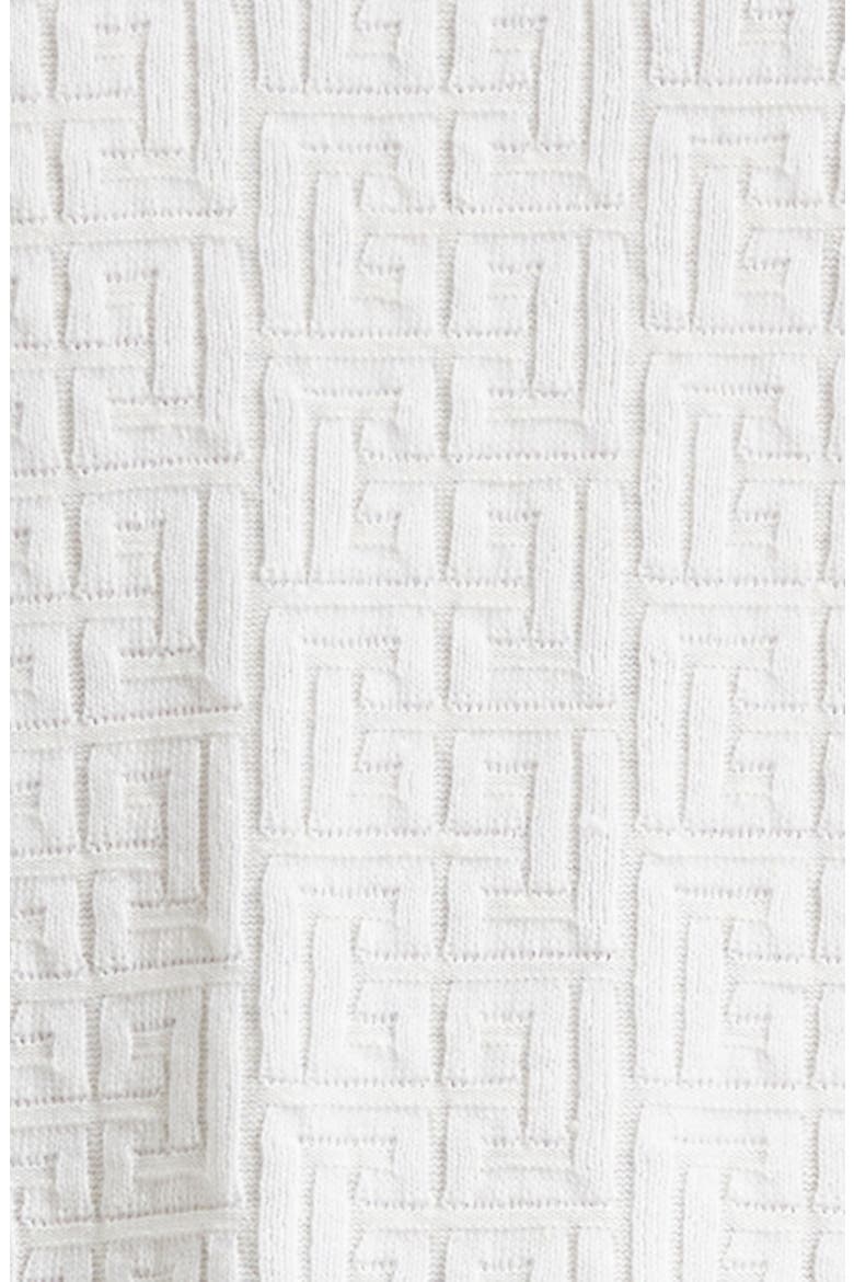 Monogram Jacquard Merino Wool Blend Sweater, Alternate, color, 0KA NATURAL