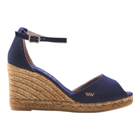 Aiguafreda Canvas Espadrille Sandal Wedges
