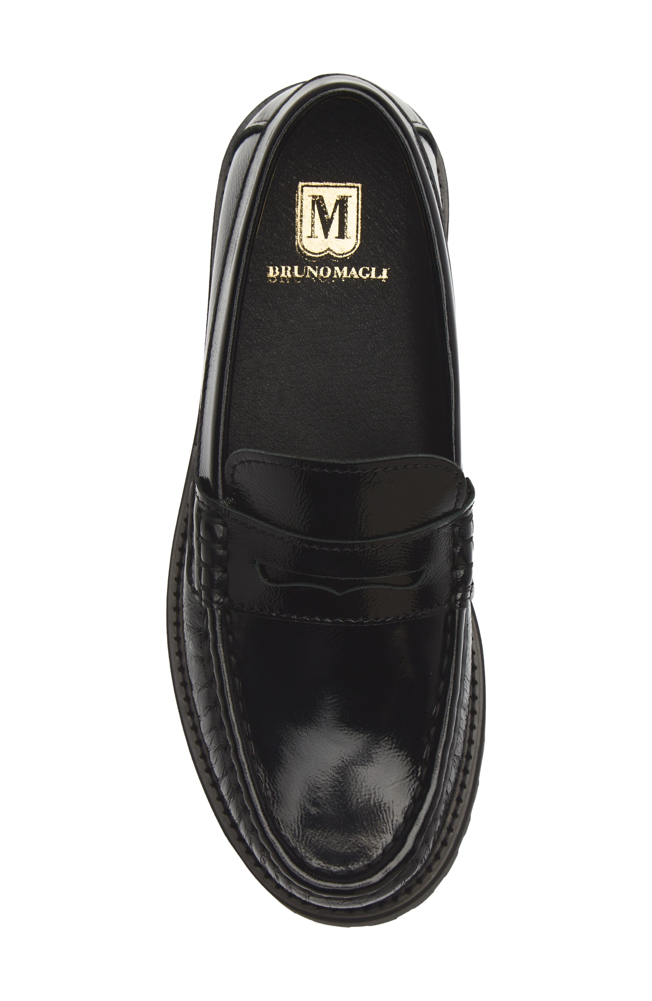 Galena Leather Loafer, Alternate, color, BLACK PATENT