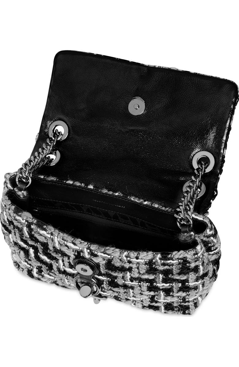 Rebecca Minkoff Edie Tweed Convertible Crossbody Bag, Alternate, color,