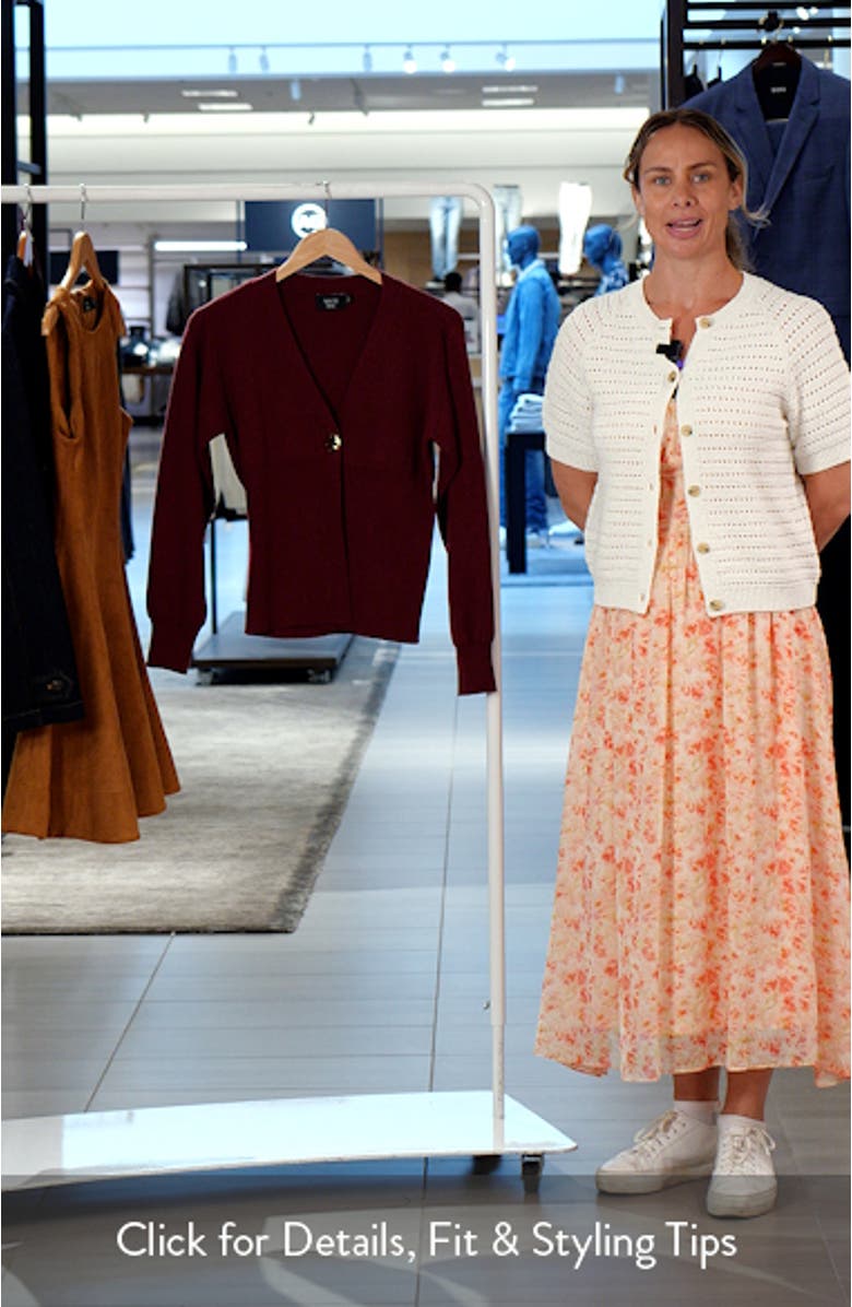 Sonoma Hammered Button Statement Cardigan, sales video thumbnail