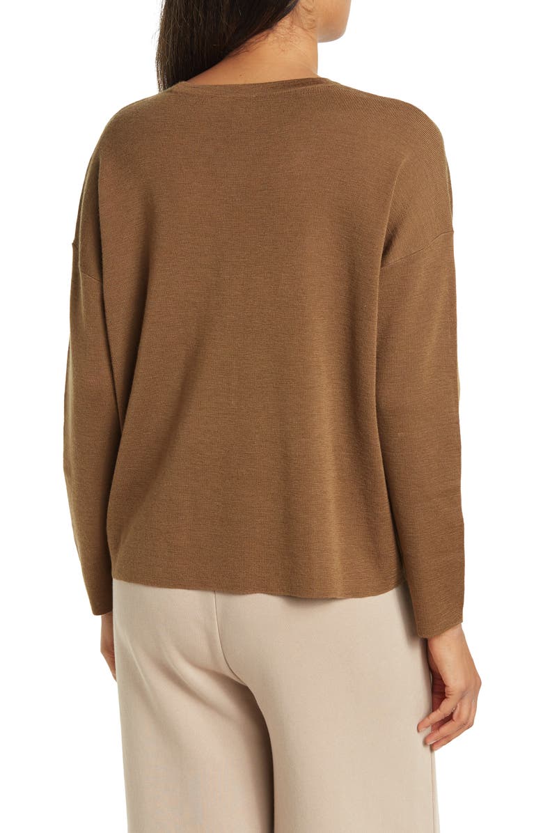 Eileen Fisher Long Sleeve Crew Neck Pullover, Alternate, color,