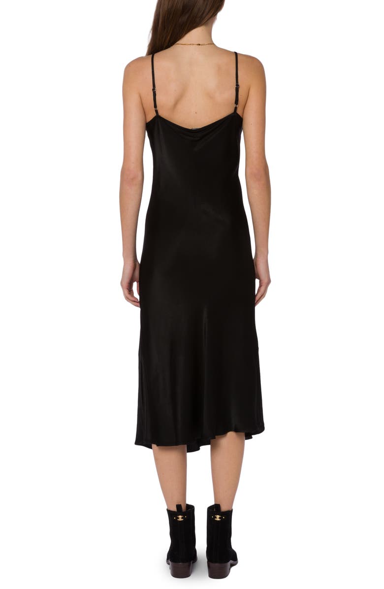 VELVET HEART Novelty Trim Midi Slipdress, Alternate, color, Black