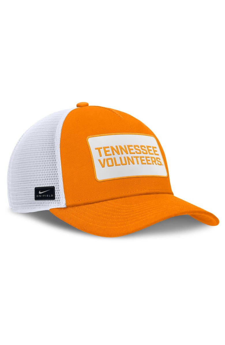 Nike Men's Nike Tennessee Orange/White Tennessee Volunteers 2025 On-Field Rise Patch Trucker Adjustable Hat, Alternate, color,