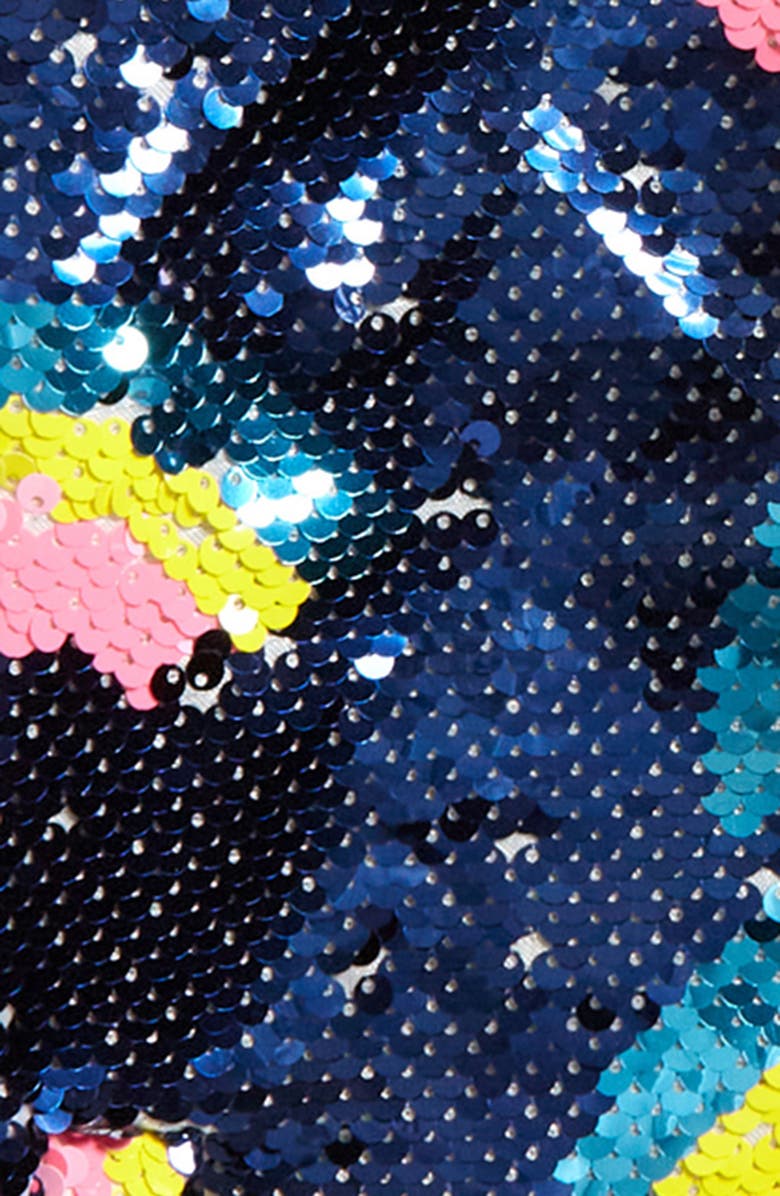 Lola + The Boys Kids' Rainbow Sequin Bomber Jacket, Alternate, color, 