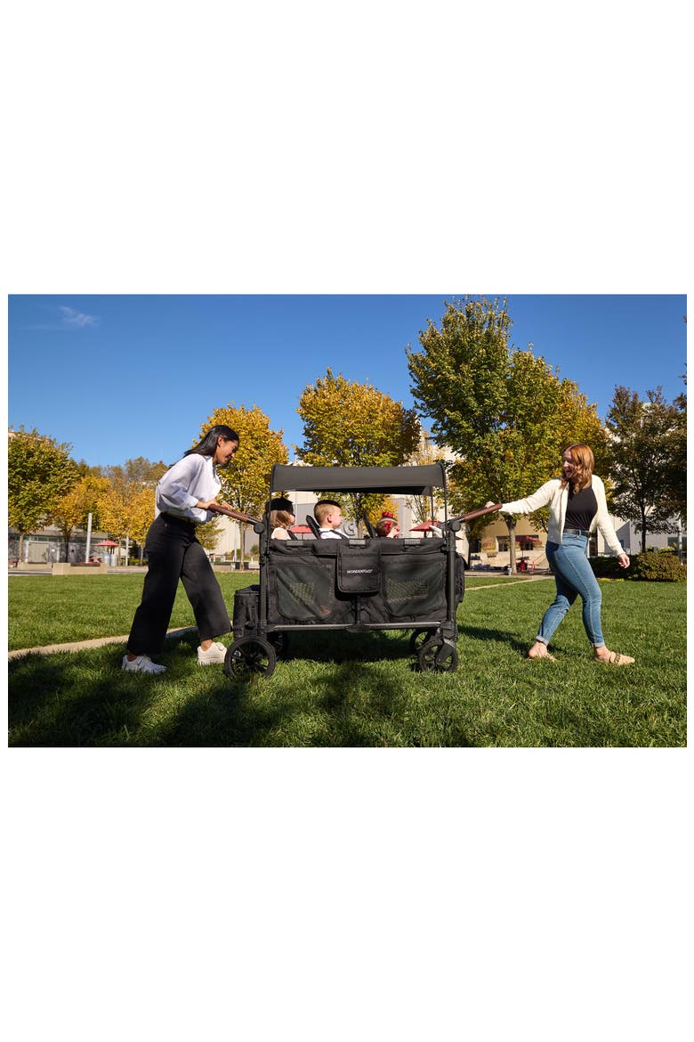 W6 Luxe Pro 6-Passenger Multifunctional Stroller Wagon, Alternate, color, BLACK