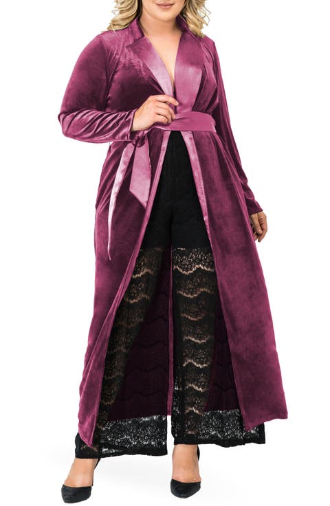 Freya Wrap Coat Dress (Plus Size)